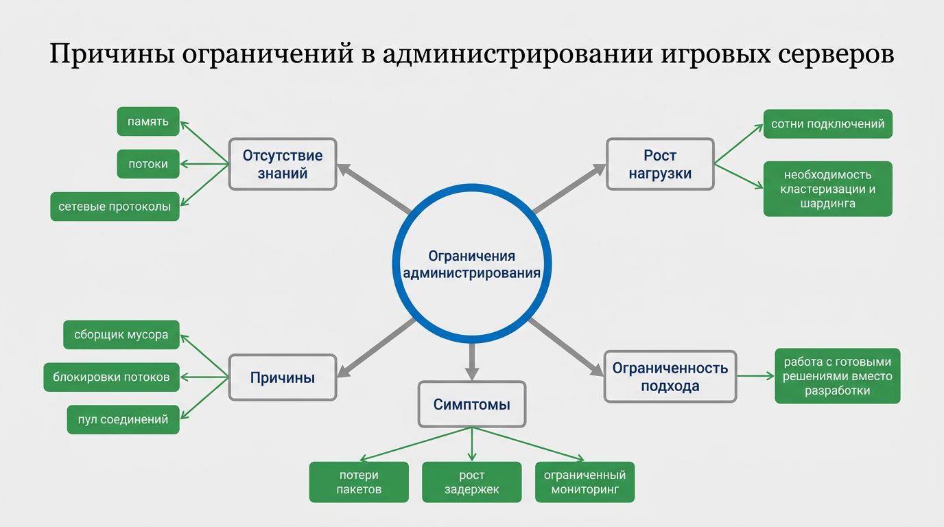 Причины ограничения в администрировании игровых серверов